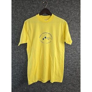 Vtg 90s Hanes Fifty-Fifty Campbell California Single Stitch T-shirt L Methodist